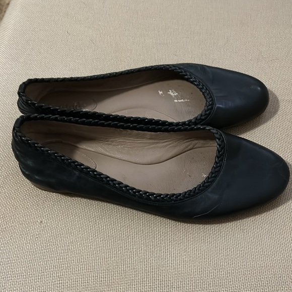 Chlöe leather ballet flats with woven detail - Picture 7 of 7